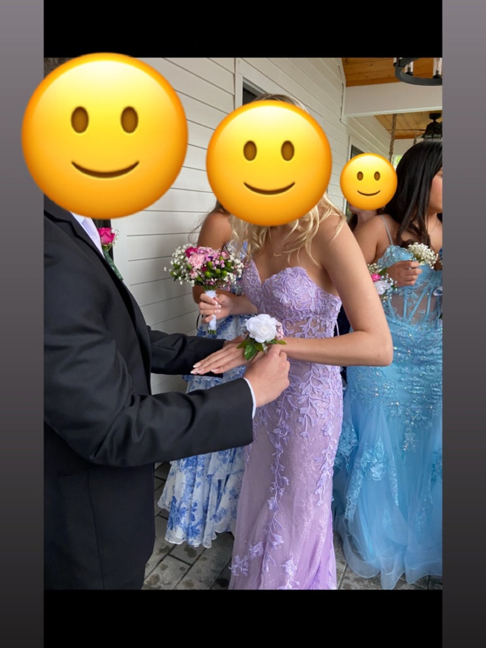 Prom dress Velvi size 4 lilac color - Picture 6 of 8